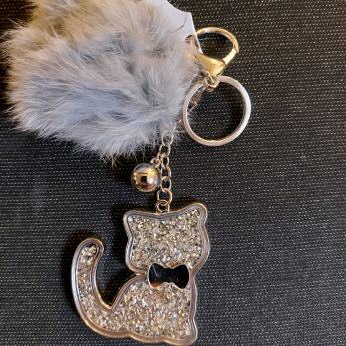 Schlüssel- oder Taschenanhänger Katze